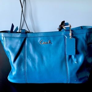 Coach purse. Small scratch on front of bag that appears as a white mark